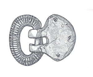 Boucle de ceinture en bronze, Ampsin